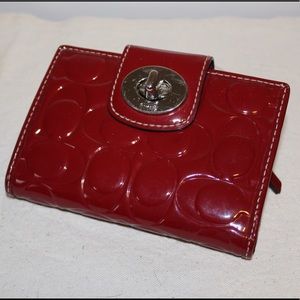 Shiny patent leather wallet